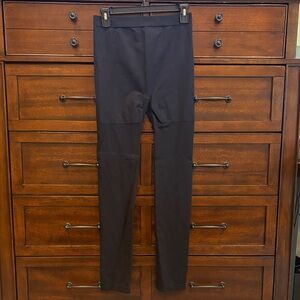 Lane Bryant Black Leggings Plus Size C/D 88% Nylon High Waist Stretch Pants